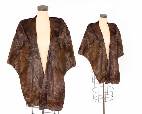 1940s Brown Fur Stole | 40s Brown Fur Wrap Stole … - image 3