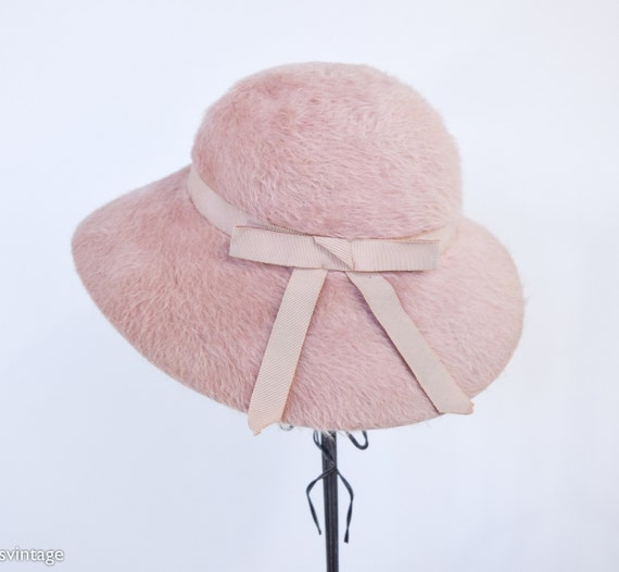 1950s Vintage Pink Mohair Hat | Neiman Marcus - Etsy Sweden display picture 3