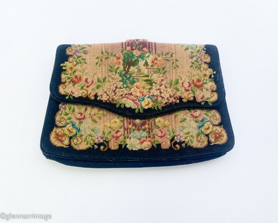 1920s Needlepoint Handbag | 20s Micro Needlepoint… - image 4