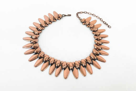 1950s Copper Choker | Vintage Copper Necklace