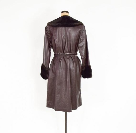 Lilli Ann | 1970s Dark Brown Leather Coat | 70s B… - image 8