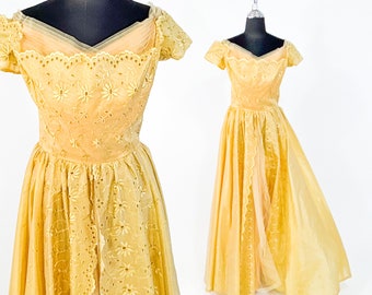1990s Oleg Cassini Gold Beaded and Paillette Sequin Dress - Etsy