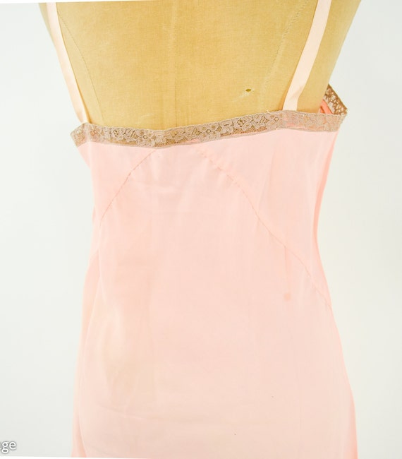 1920s Peach Silk Romper Lingerie | 20s Pink Silk … - image 10