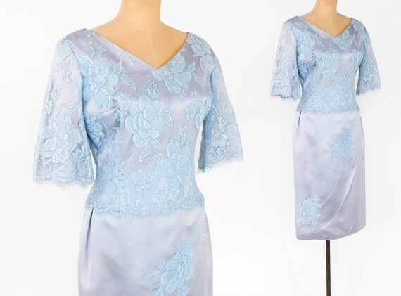 pale blue cocktail dress