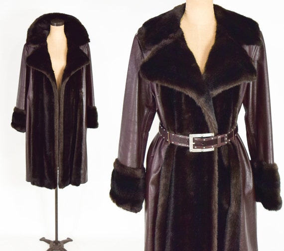 Lilli Ann | 1970s Dark Brown Leather Coat | 70s B… - image 1