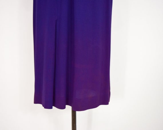 1940s Purple Crepe Dress | 40s Purple Rayon Crepe… - image 10