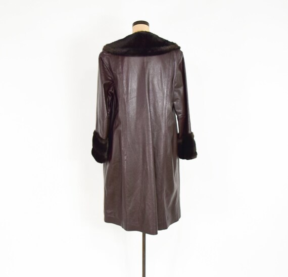 Lilli Ann | 1970s Dark Brown Leather Coat | 70s B… - image 4