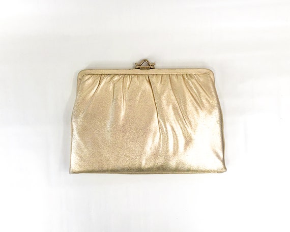 Gold lame purse sale