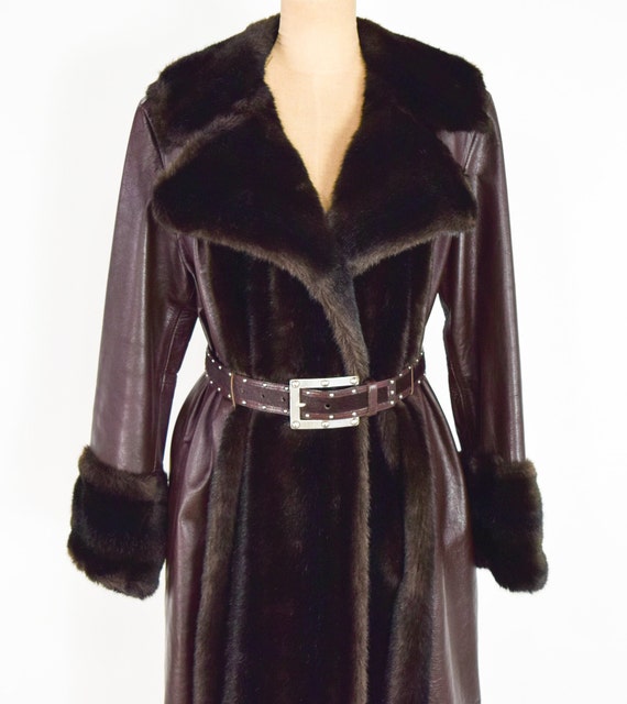 Lilli Ann | 1970s Dark Brown Leather Coat | 70s B… - image 9