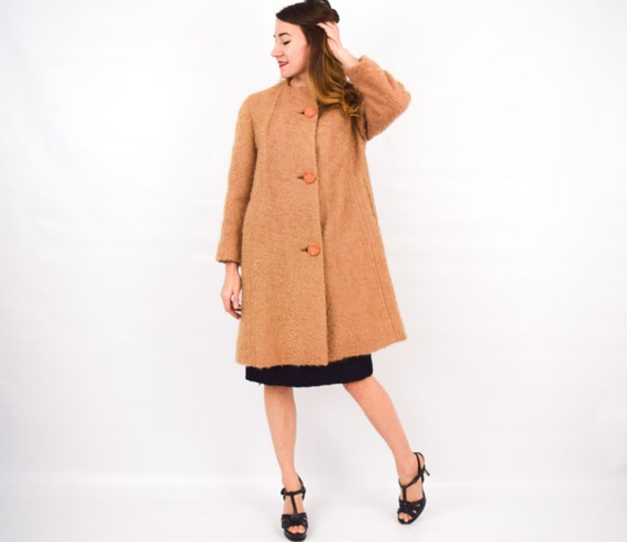 camel mohair coat