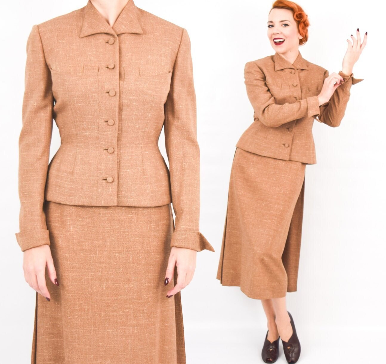 50年代のギャバジンスーツ - Etsy 日本