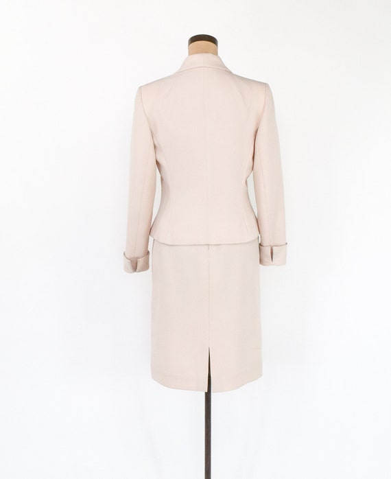 Lilli Ann |  1970s Beige Skirt Suit  | 70s Tan Po… - image 5