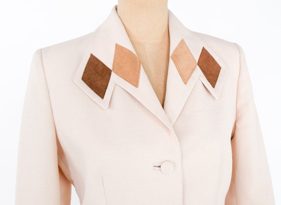 Lilli Ann |  1970s Beige Skirt Suit  | 70s Tan Po… - image 8