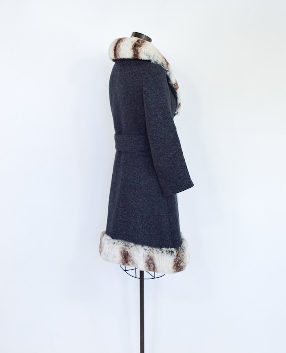 Lilli Ann | 1960s Gray Wool Coat | 60s Charcoal W… - image 7