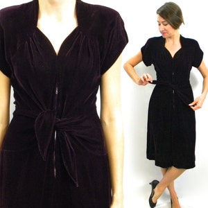 dark purple velvet dress