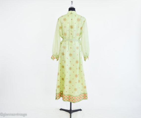 Alfred Shaheen | 1970s Green Screen Print Shift D… - image 4