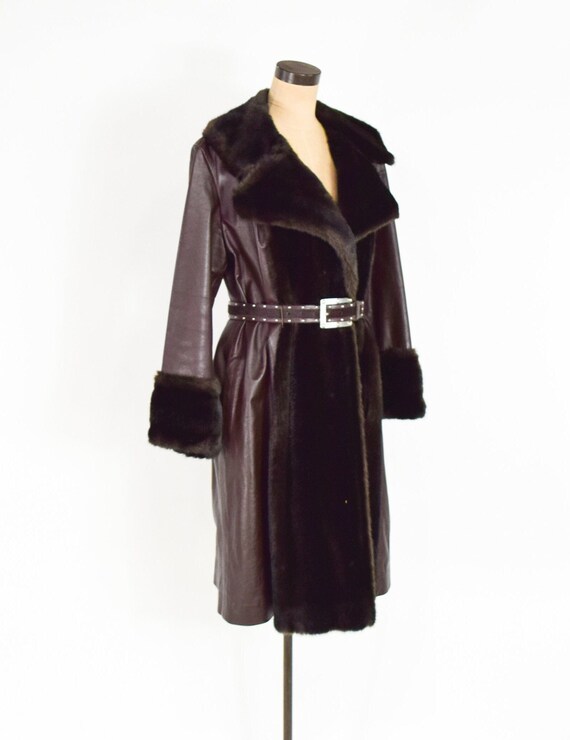 Lilli Ann | 1970s Dark Brown Leather Coat | 70s B… - image 7