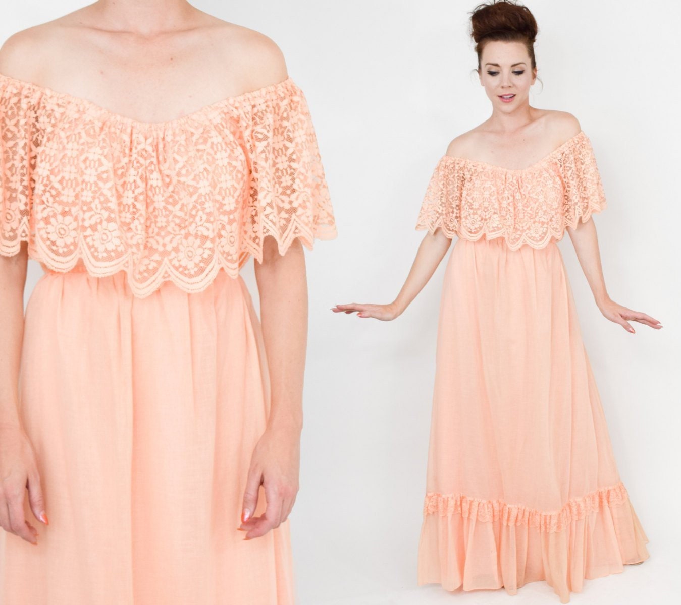 Blush Bridesmaid Dress, Peach Wedding Guest Dress, Peach Bridesmaid Dress,  Boho Prom Dress, Boho Bridesmaid Dress, off Shoulder Dress - Etsy