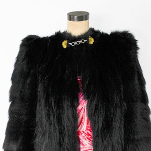 1940s Black Fur Jacket 40s Short Black Fur Coat Arctic Fur Co. Medium image 7