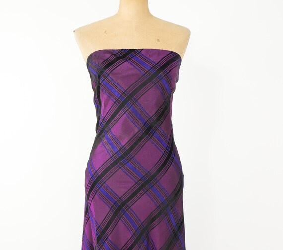 purple plaid prom dress Kvture Womens Retro Plaid Cocktail Dress Vintage Double Breasted Short  Sleeve Swing Wedding Guest Prom Dresses Light Blue Dress XL