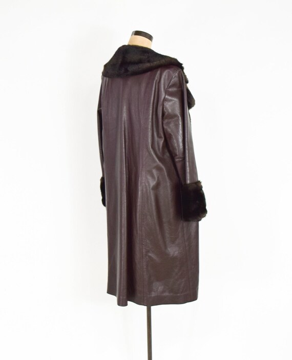 Lilli Ann | 1970s Dark Brown Leather Coat | 70s B… - image 3