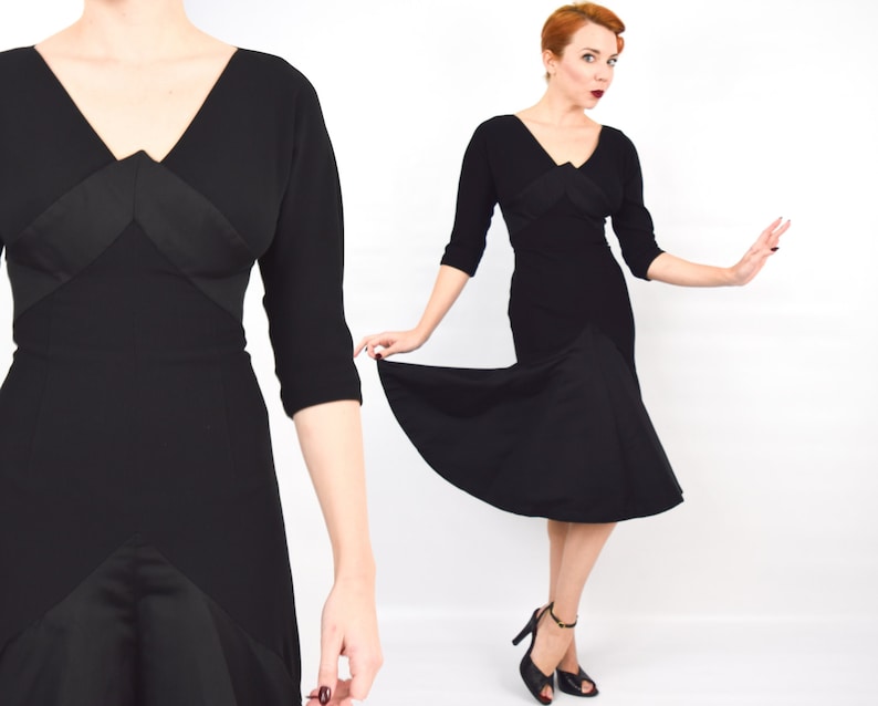Black Silk Evening Dress