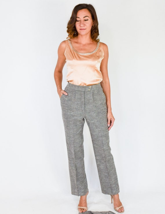 Richard Tyler | 1990s Gray Pantsuit | 90s Gray He… - image 8