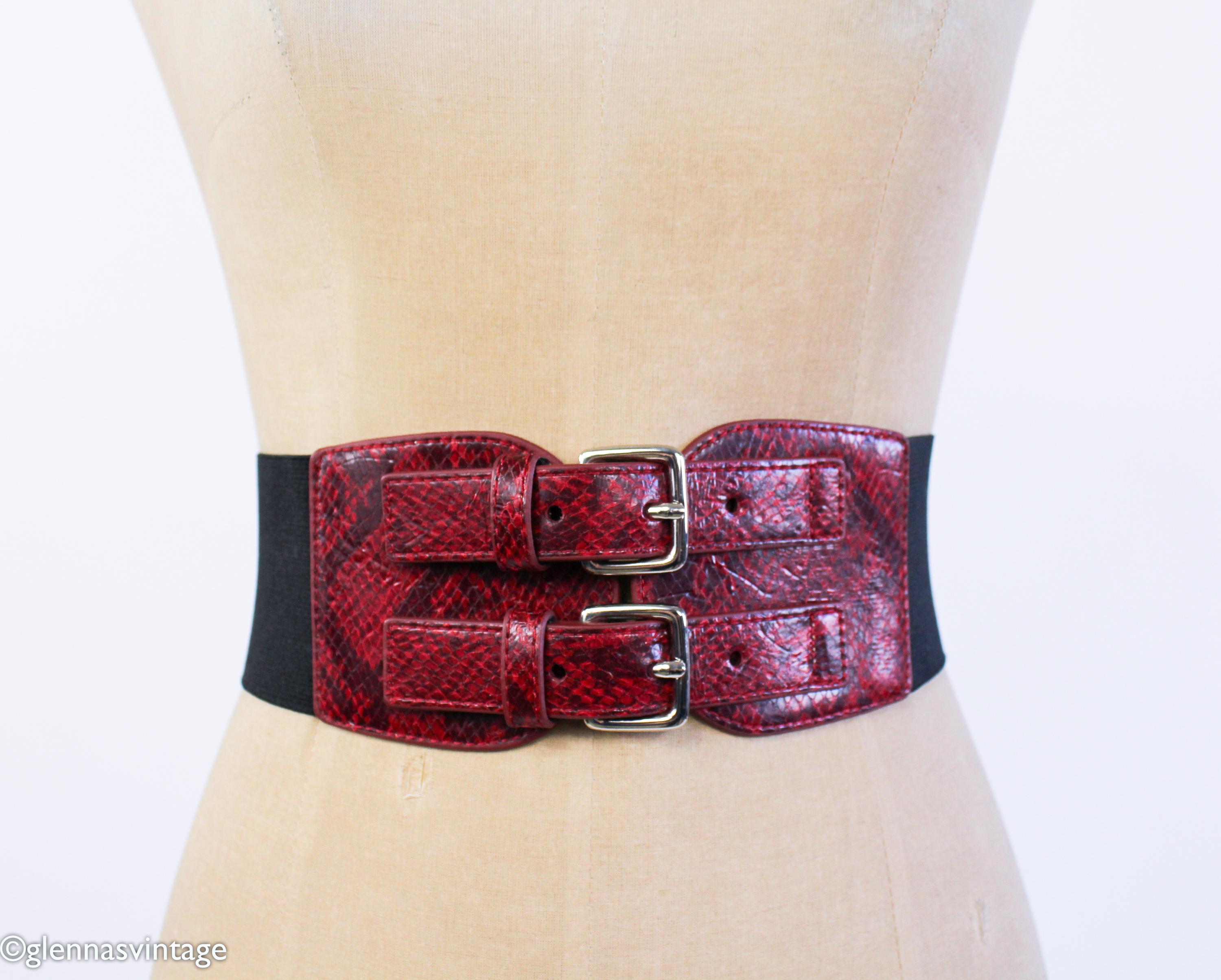 Vintage red snakeskin belt Vintage Anne Klein for Calderon Red Snakeskin | Mercari main image 4