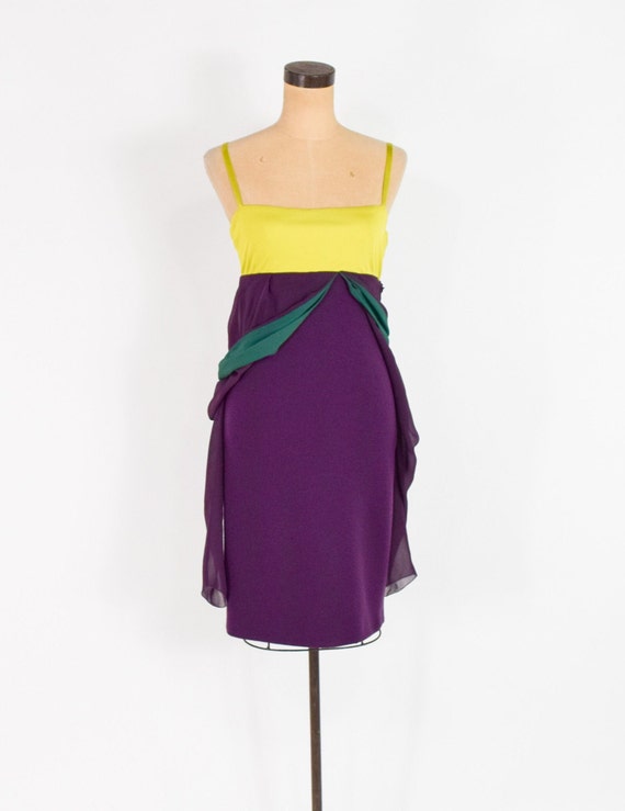 Versace | 1990s Purple Knit Dress | 90s Purple Kn… - image 7