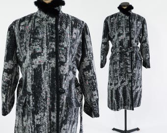 1980s Jacob Crowley Coat, Vintage Mohair Wool Blend Coat - Etsy