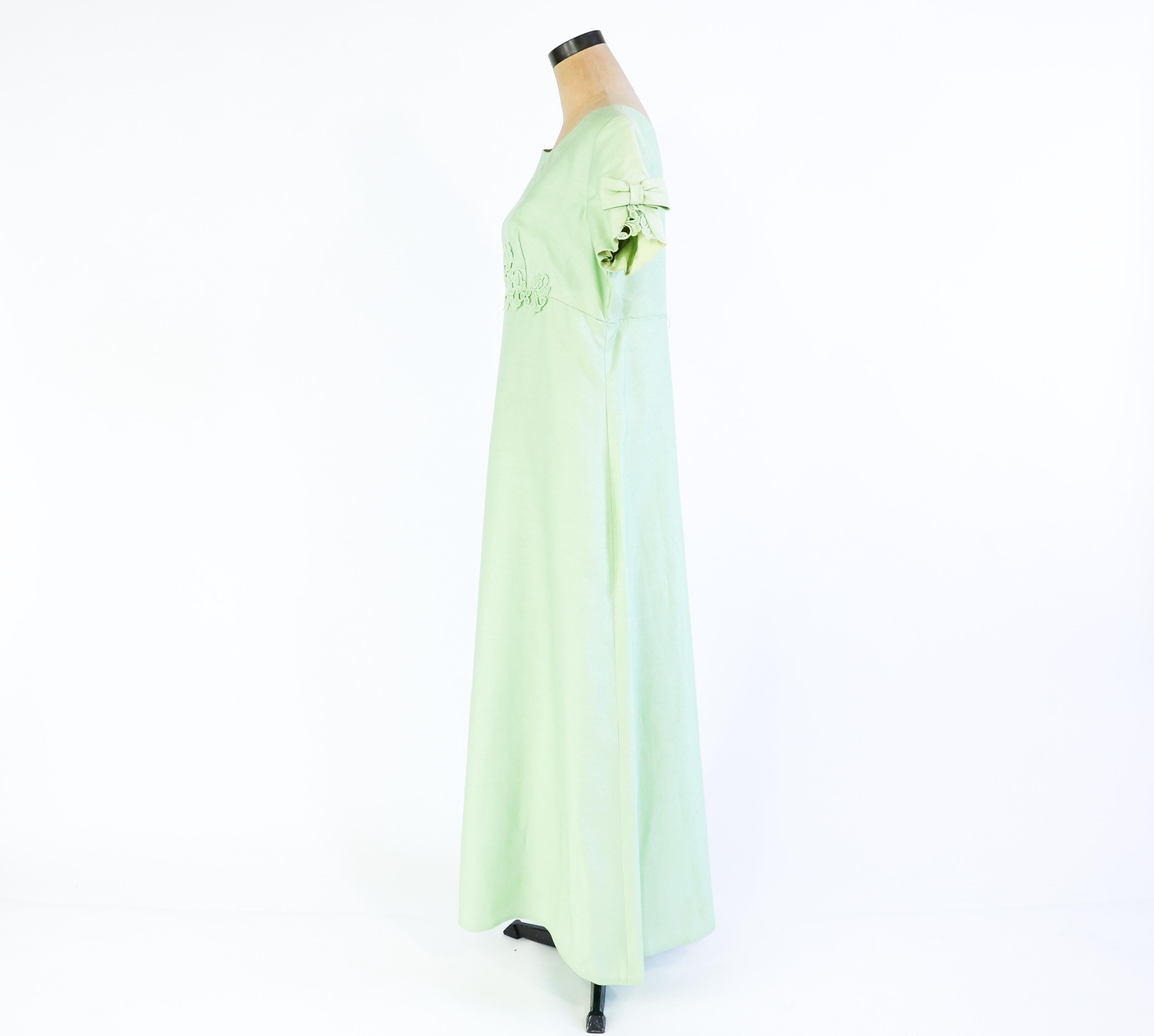dress color mint green 1960s Evening | Vintage Green Formal, | Sylvia Ann , Large colorgrp-15028