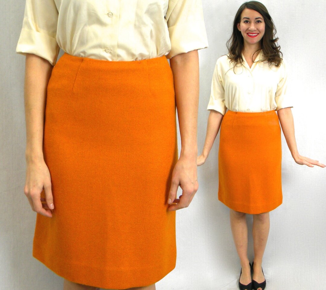 Jupe Crayon Liz Claiborne Taille 14 Stretch Verte - Style Vintage 60's En Laine Mélangée