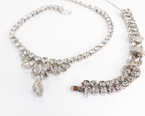Eisenberg 1950s Rhinestone Necklace 