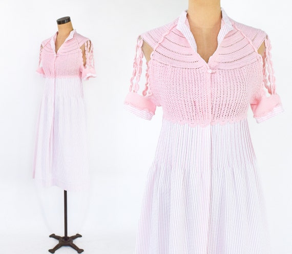 pink 80s dress