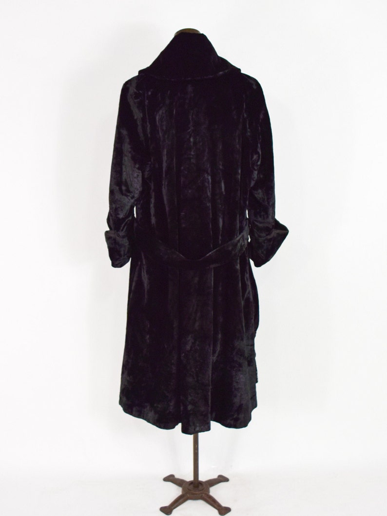 1900s Black Velvet Coat Black Cotton Velvet Coat Downton | Etsy