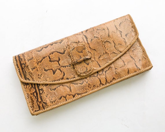 Snakeskin envelope clutch Clearance