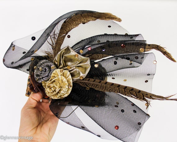 1980s Leopard Hat | Leopard Fascinator - image 8