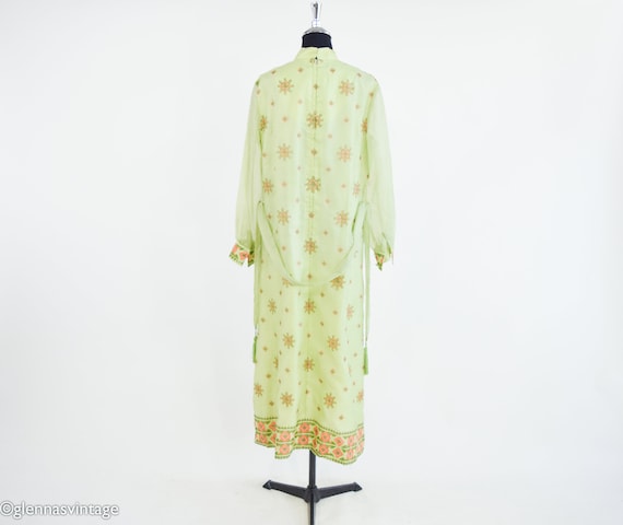 Alfred Shaheen | 1970s Green Screen Print Shift D… - image 5