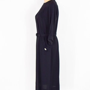 1940s Black Crepe Dress 40s Black Crepe Sheath Dress A Kay Carter Originals Medium image 4