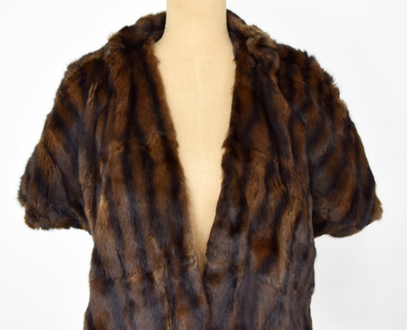 1940s Brown Fur Stole | 40 Brown Squirrel Wrap | … - image 9