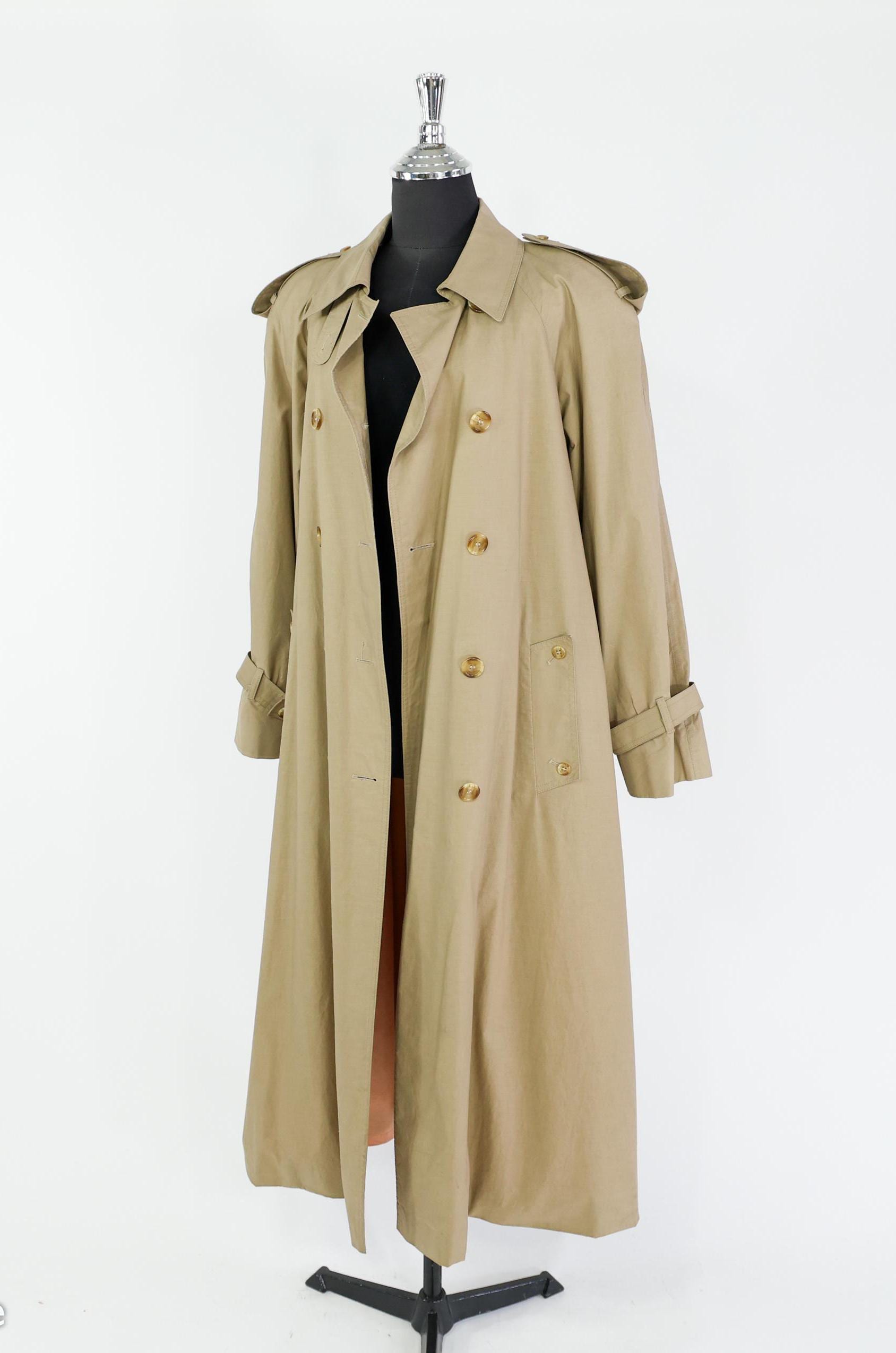 1970s Aquascutum Trench Coat | Vintage Beige Raincoat | England