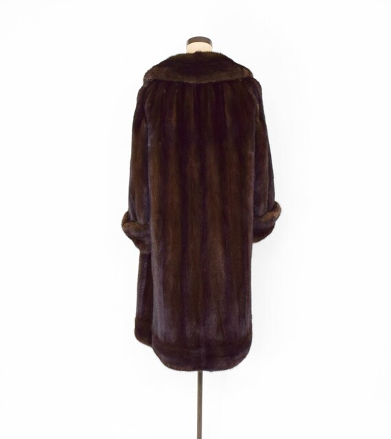 1950s Brown Mink Coat | 50s Dark Brown Mink Coat … - image 7
