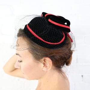1950s Velvet Hat - Etsy display picture 3