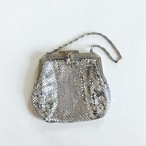 1930s Whiting & Davis Silver Mesh Purse, Metal Chain Handle - Etsy