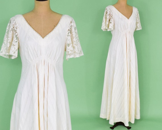 cotton lace maxi dress