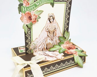 Vintage Bride stand-up card