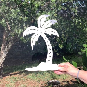 PVC Palm Tree Island Wall Art, Tropical Coastal Decor