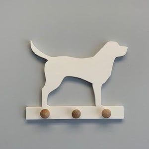 Coat Rack - Labrador Design Coat Rack,  Entryway Organizer, Key Holder, Leash Holder, Leash Hook, Leash Hanger, Dog Leash, Custom Gift