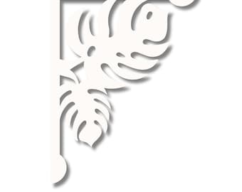 Monstera Mailbox Bracket – Tropical Coastal Outdoor Decor (7x9 inch)