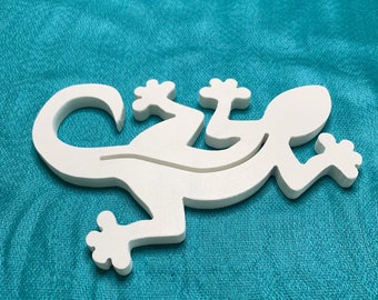 Gecko Wall Art – Tropical Coastal Outdoor Decor (8x5)